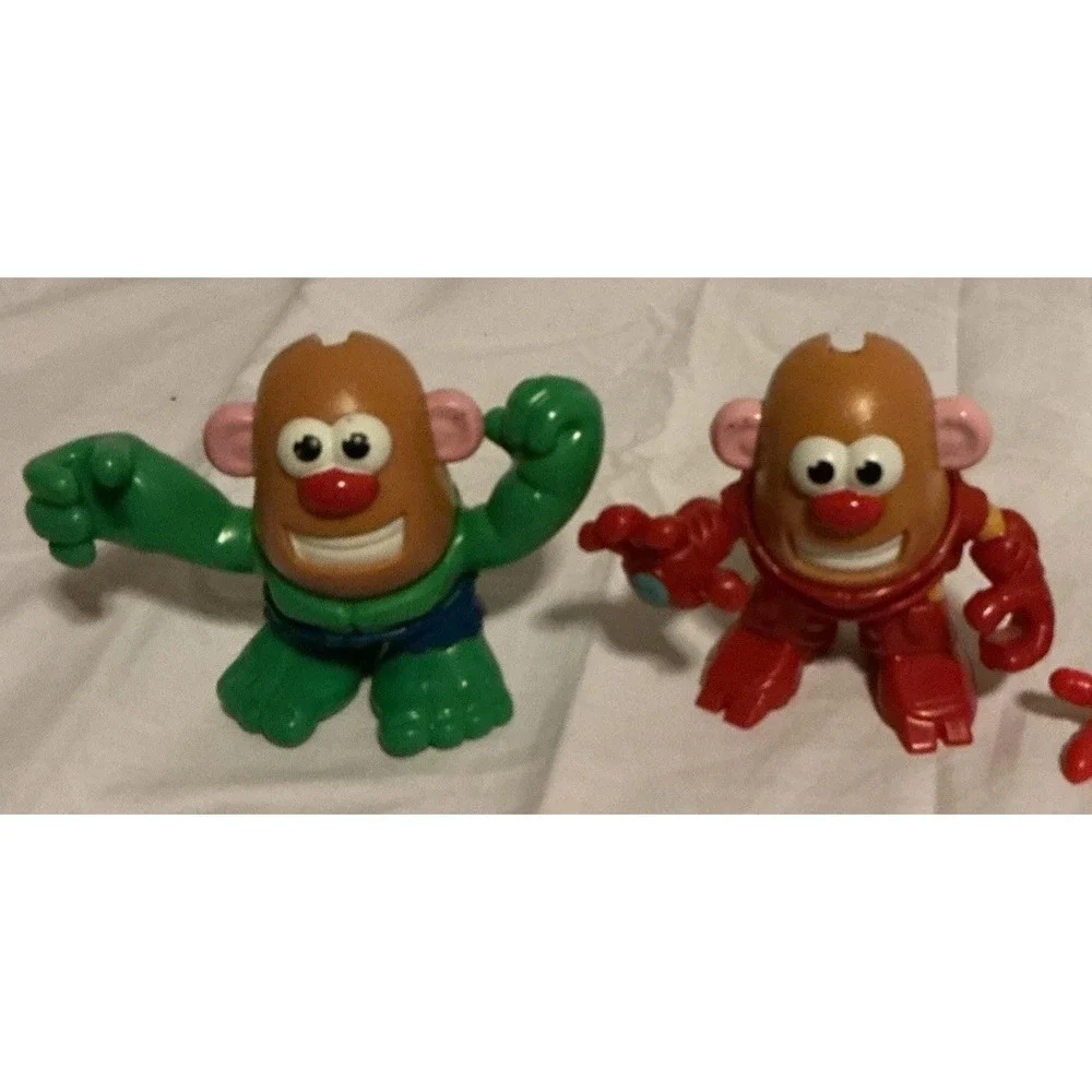 Lot of 3 Mini Mr Potato Head Marvel Mixable Mashable Heroes Incomplete - Picture 2 of 10